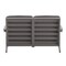 Merrick Lane Riviera All-Weather Poly Resin Wood Adirondack Style Deep Seat Patio Loveseat with Cushions